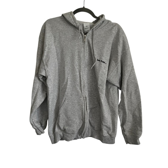 Iets Frans Tops - iets Frans Gray Zip Up Hoodie Sweatshirt-Size Medium